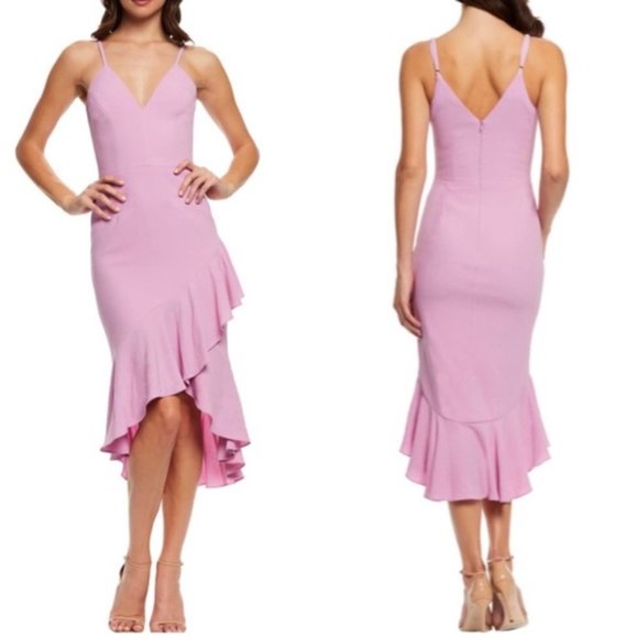 Dress the Population Dresses & Skirts - Dress the Population Wendy High/Low Ruffle Dress